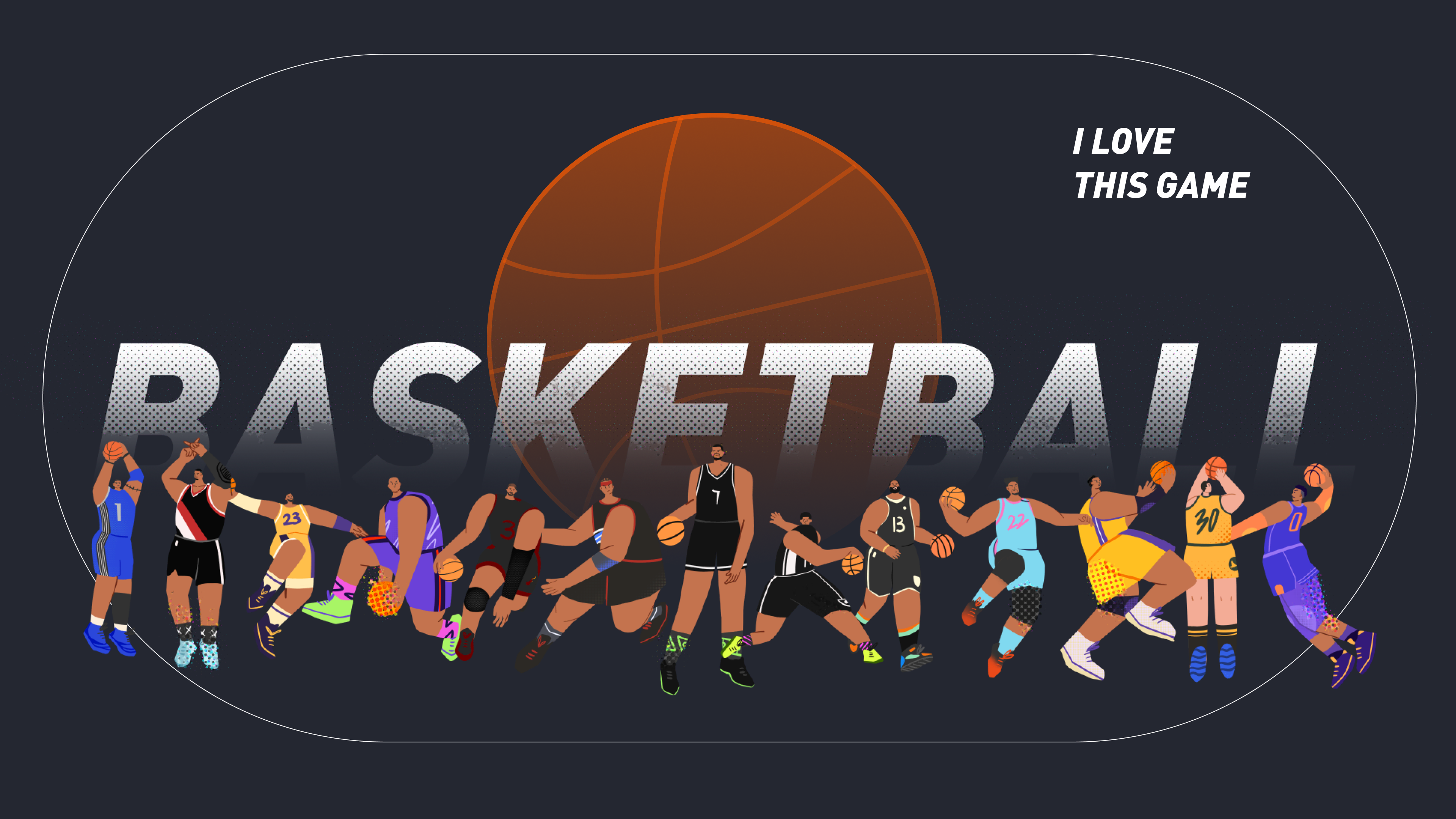 Basketball 运动主题插画